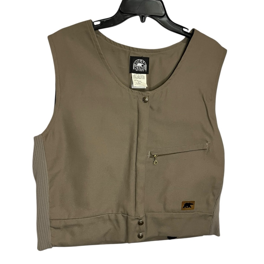 NWOT Polar King By Key Women's Flannel Lined Canvas Vest